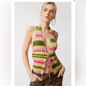 UO Halter Top Sweater SIZE LARGE NWT